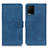 Funda de Cuero Cartera con Soporte Carcasa K03Z para Vivo Y33s Azul