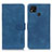 Funda de Cuero Cartera con Soporte Carcasa K03Z para Xiaomi POCO C3 Azul