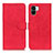 Funda de Cuero Cartera con Soporte Carcasa K03Z para Xiaomi Poco C51 Rojo