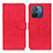 Funda de Cuero Cartera con Soporte Carcasa K03Z para Xiaomi Poco C55 Rojo