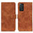 Funda de Cuero Cartera con Soporte Carcasa K03Z para Xiaomi Redmi Note 11 4G (2022) Marron