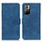 Funda de Cuero Cartera con Soporte Carcasa K03Z para Xiaomi Redmi Note 11 5G Azul