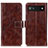 Funda de Cuero Cartera con Soporte Carcasa K04Z para Google Pixel 6a 5G Marron