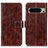 Funda de Cuero Cartera con Soporte Carcasa K04Z para Google Pixel 8 Pro 5G Marron