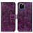 Funda de Cuero Cartera con Soporte Carcasa K04Z para Huawei Enjoy 50z Morado