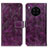 Funda de Cuero Cartera con Soporte Carcasa K04Z para Huawei Honor 50 Lite Morado