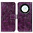 Funda de Cuero Cartera con Soporte Carcasa K04Z para Huawei Honor Magic5 Lite 5G Morado