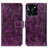 Funda de Cuero Cartera con Soporte Carcasa K04Z para Huawei Honor X8b Morado