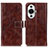 Funda de Cuero Cartera con Soporte Carcasa K04Z para Huawei Nova 11 Marron