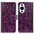 Funda de Cuero Cartera con Soporte Carcasa K04Z para Huawei Nova 11 Morado