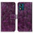 Funda de Cuero Cartera con Soporte Carcasa K04Z para Motorola Moto E13 Morado