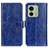 Funda de Cuero Cartera con Soporte Carcasa K04Z para Motorola Moto Edge (2023) 5G Azul