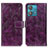 Funda de Cuero Cartera con Soporte Carcasa K04Z para Motorola Moto Edge 40 Neo 5G Morado