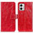 Funda de Cuero Cartera con Soporte Carcasa K04Z para Motorola Moto G53 5G Rojo