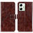 Funda de Cuero Cartera con Soporte Carcasa K04Z para Motorola Moto G54 5G Marron