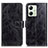 Funda de Cuero Cartera con Soporte Carcasa K04Z para Motorola Moto G54 5G Negro