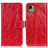 Funda de Cuero Cartera con Soporte Carcasa K04Z para Nokia C110 Rojo