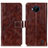 Funda de Cuero Cartera con Soporte Carcasa K04Z para Nokia C20 Plus Marron