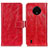 Funda de Cuero Cartera con Soporte Carcasa K04Z para Nokia C200 Rojo