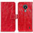 Funda de Cuero Cartera con Soporte Carcasa K04Z para Nokia C21 Rojo