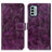 Funda de Cuero Cartera con Soporte Carcasa K04Z para Nokia G22 Morado