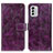 Funda de Cuero Cartera con Soporte Carcasa K04Z para Nokia G60 5G Morado