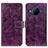 Funda de Cuero Cartera con Soporte Carcasa K04Z para Nokia X100 5G Morado