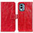 Funda de Cuero Cartera con Soporte Carcasa K04Z para Nokia X30 5G Rojo