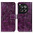 Funda de Cuero Cartera con Soporte Carcasa K04Z para OnePlus 12R 5G Morado