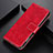 Funda de Cuero Cartera con Soporte Carcasa K04Z para OnePlus 9 Pro 5G Rojo