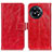 Funda de Cuero Cartera con Soporte Carcasa K04Z para OnePlus Ace 2 5G Rojo