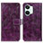 Funda de Cuero Cartera con Soporte Carcasa K04Z para OnePlus Ace 2V 5G Morado