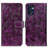 Funda de Cuero Cartera con Soporte Carcasa K04Z para OnePlus Nord CE 2 5G Morado