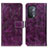 Funda de Cuero Cartera con Soporte Carcasa K04Z para Oppo A54 5G Morado