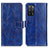 Funda de Cuero Cartera con Soporte Carcasa K04Z para Oppo A55 5G Azul