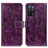 Funda de Cuero Cartera con Soporte Carcasa K04Z para Oppo A55 5G Morado