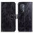 Funda de Cuero Cartera con Soporte Carcasa K04Z para Oppo A93 5G Negro