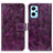 Funda de Cuero Cartera con Soporte Carcasa K04Z para Oppo A96 4G Morado