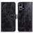 Funda de Cuero Cartera con Soporte Carcasa K04Z para Oppo F21 Pro 4G Negro