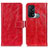 Funda de Cuero Cartera con Soporte Carcasa K04Z para Oppo Reno5 A Rojo