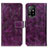 Funda de Cuero Cartera con Soporte Carcasa K04Z para Oppo Reno5 Z 5G Morado