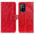 Funda de Cuero Cartera con Soporte Carcasa K04Z para Oppo Reno5 Z 5G Rojo