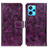 Funda de Cuero Cartera con Soporte Carcasa K04Z para Realme 9 4G Morado