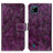 Funda de Cuero Cartera con Soporte Carcasa K04Z para Realme C11 (2021) Morado