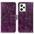 Funda de Cuero Cartera con Soporte Carcasa K04Z para Realme C35 Morado