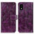 Funda de Cuero Cartera con Soporte Carcasa K04Z para Sharp Aquos wish3 Morado