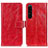 Funda de Cuero Cartera con Soporte Carcasa K04Z para Sony Xperia 1 IV Rojo