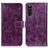 Funda de Cuero Cartera con Soporte Carcasa K04Z para Sony Xperia 10 III Lite Morado