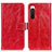 Funda de Cuero Cartera con Soporte Carcasa K04Z para Sony Xperia 10 IV SO-52C Rojo