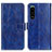 Funda de Cuero Cartera con Soporte Carcasa K04Z para Sony Xperia 5 III Azul